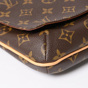 Very good condition LOUIS VUITTON Musette Tango shoulder bag M51257 Monogram canvas SP1011 Brown Gold hardware Used 4a003912