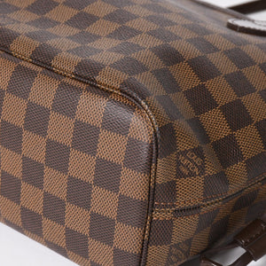 LOUIS VUITTON Neverfull PM Handbag N41359 Damier Ebene Canvas Brown MB2028 Gold Hardware Good Used 4a003939