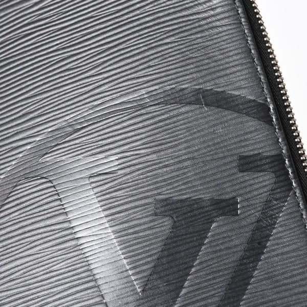 LOUIS VUITTON Pochette Jules GM Clutch Bag M63519 Second Bag Epi Leather TN4197 Black Silver Hardware Good Condition Used 4a003943