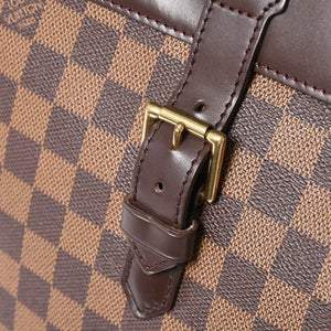 LOUIS VUITTON Damier Soho Rucksack Daypack N51132 Brown PVC Leather Good Condition Used 4a003924