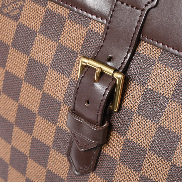 LOUIS VUITTON Damier Soho Rucksack Daypack N51132 Brown PVC Leather Good Condition Used 4a003924