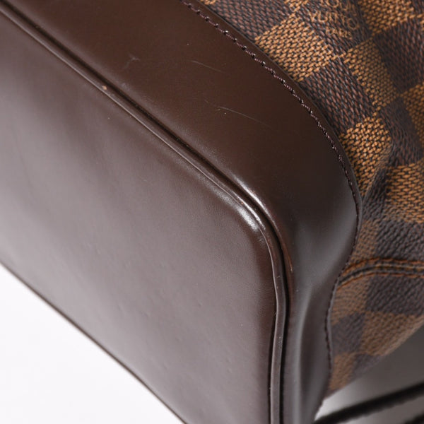 LOUIS VUITTON Damier Soho Rucksack Daypack N51132 Brown PVC Leather Good Condition Used 4a003924