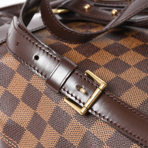 LOUIS VUITTON Damier Soho Rucksack Daypack N51132 Brown PVC Leather Good Condition Used 4a003924