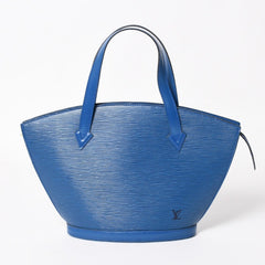 LOUIS VUITTON Handbag Tote Bag Saint-Jacques M52275 Epi Leather Blue Gold Hardware VI 0963 Good Condition Used 4a003946