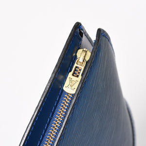 LOUIS VUITTON Handbag Tote Bag Saint-Jacques M52275 Epi Leather Blue Gold Hardware VI 0963 Good Condition Used 4a003946