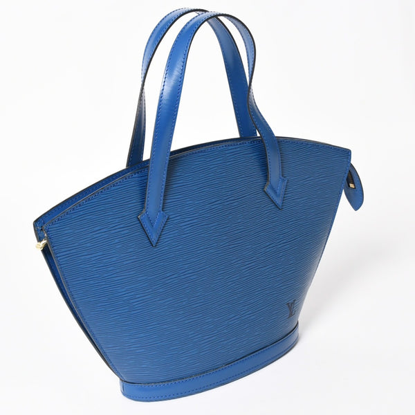LOUIS VUITTON Handbag Tote Bag Saint-Jacques M52275 Epi Leather Blue Gold Hardware VI 0963 Good Condition Used 4a003946