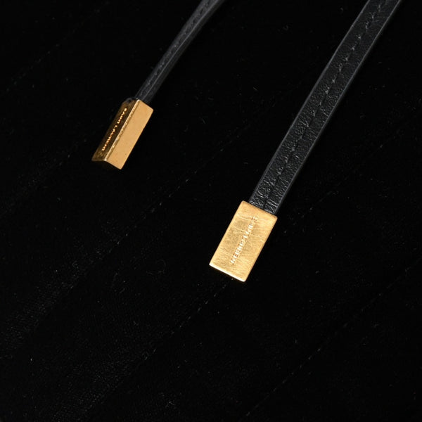 Very good condition YVES SAINT LAURENT Vicky Small Backpack 582628 Velvet Gold hardware Used 4a003927