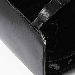Very good condition YVES SAINT LAURENT Vicky Small Backpack 582628 Velvet Gold hardware Used 4a003927