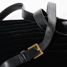 画像をギャラリービューアに読み込む, 極美品 YVES SAINT LAURENT イヴサンローラン Vicky Small ヴィッキースモール バックパック 582628 ベルベット ゴールド金具 中古 4a003927