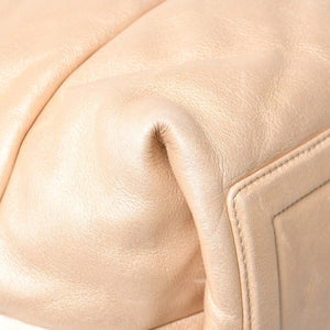 CHANEL シャネル コココクーン MM トートバッグ A48611 13番台 ココマーク ラムスキン ゴールド 美品 中古 4a003918