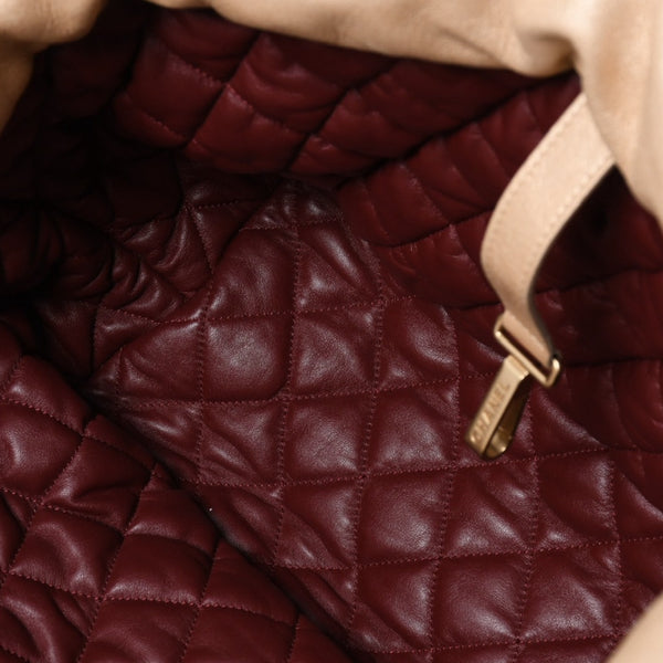 CHANEL シャネル コココクーン MM トートバッグ A48611 13番台 ココマーク ラムスキン ゴールド 美品 中古 4a003918