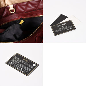 CHANEL シャネル コココクーン MM トートバッグ A48611 13番台 ココマーク ラムスキン ゴールド 美品 中古 4a003918
