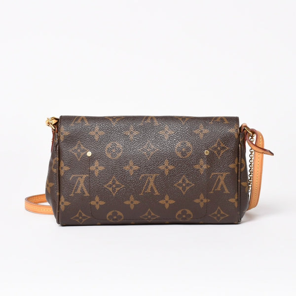 Very Good Condition LOUIS VUITTON Favorite PM Shoulder Bag M40717 Monogram Brown Gold Hardware Used 4a003938