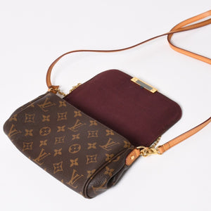 Very Good Condition LOUIS VUITTON Favorite PM Shoulder Bag M40717 Monogram Brown Gold Hardware Used 4a003938