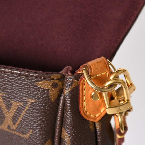 Very Good Condition LOUIS VUITTON Favorite PM Shoulder Bag M40717 Monogram Brown Gold Hardware Used 4a003938