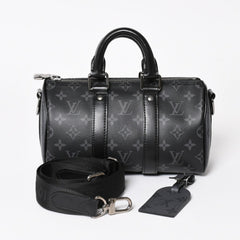 Like new LOUIS VUITTON Keepall Bandouliere 25 Shoulder Bag Handbag Monogram Reverse M46271 Used 4a003967