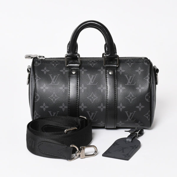 Like new LOUIS VUITTON Keepall Bandouliere 25 Shoulder Bag Handbag Monogram Reverse M46271 Used 4a003967