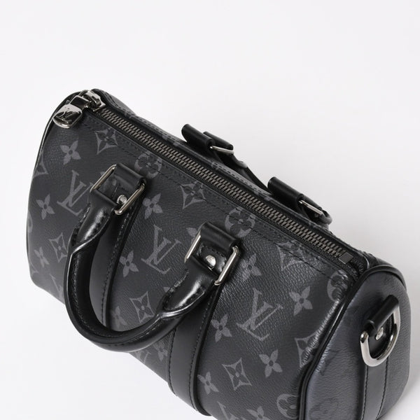Like new LOUIS VUITTON Keepall Bandouliere 25 Shoulder Bag Handbag Monogram Reverse M46271 Used 4a003967