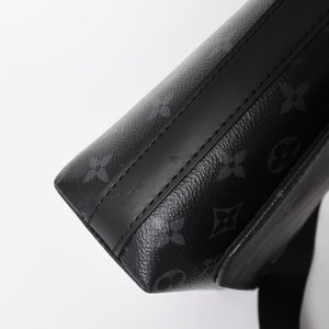 LOUIS VUITTON Shoulder Bag M44000 District NM Monogram Eclipse Black RFID Good Condition Used 4a003922