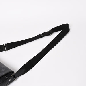 LOUIS VUITTON Shoulder Bag M44000 District NM Monogram Eclipse Black RFID Good Condition Used 4a003922