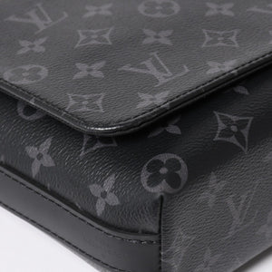 LOUIS VUITTON Shoulder Bag M44000 District NM Monogram Eclipse Black RFID Good Condition Used 4a003922