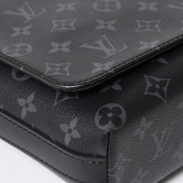 LOUIS VUITTON Shoulder Bag M44000 District NM Monogram Eclipse Black RFID Good Condition Used 4a003922