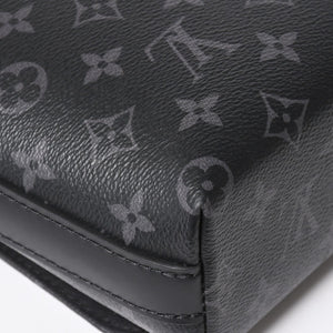 LOUIS VUITTON Shoulder Bag M44000 District NM Monogram Eclipse Black RFID Good Condition Used 4a003922