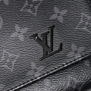 LOUIS VUITTON Shoulder Bag M44000 District NM Monogram Eclipse Black RFID Good Condition Used 4a003922