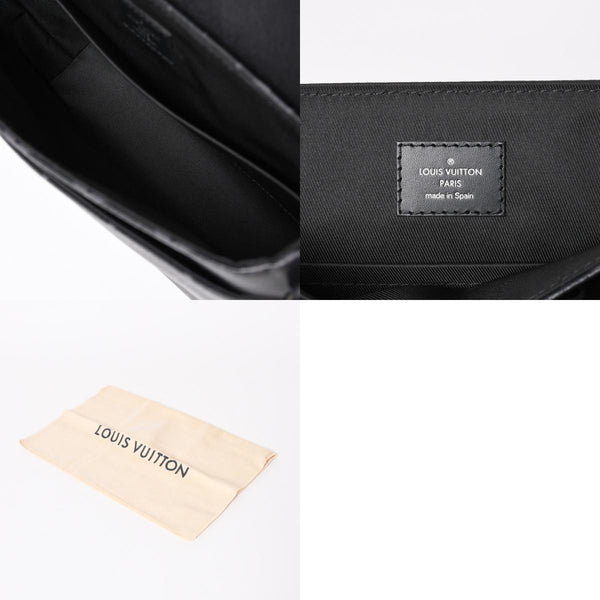 LOUIS VUITTON Shoulder Bag M44000 District NM Monogram Eclipse Black RFID Good Condition Used 4a003922