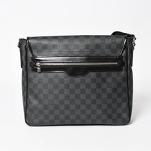 画像をギャラリービューアに読み込む, 極美品 LOUIS VUITTON ルイヴィトン ダニエルMM ショルダーバッグ N58029 ダミエグラフィット SP2101 ブラック シルバー金具 中古 4a003942