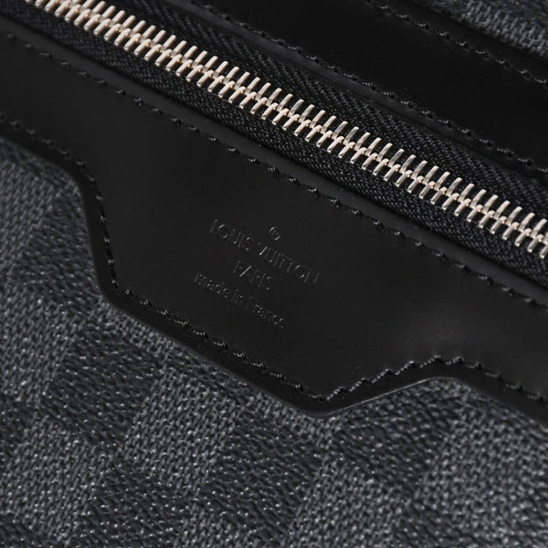 極美品 LOUIS VUITTON ルイヴィトン ダニエルMM ショルダーバッグ N58029 ダミエグラフィット SP2101 ブラック シルバー金具 中古 4a003942