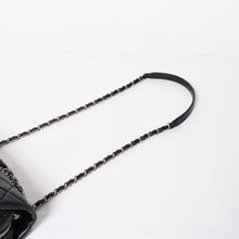 画像をギャラリービューアに読み込む, 極美品 CHANEL シャネル Sフラップ Wチェーンショルダーバッグ 21番台 ココマーク ラムスキン ブラック シルバー金具 中古 4a003966