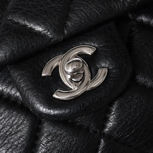 画像をギャラリービューアに読み込む, 極美品 CHANEL シャネル Sフラップ Wチェーンショルダーバッグ 21番台 ココマーク ラムスキン ブラック シルバー金具 中古 4a003966