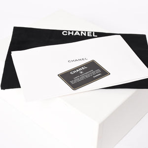 Very Good Condition CHANEL S Flap W Chain Shoulder Bag No. 21 Coco Mark Lambskin Black Silver Hardware Used 4a003966