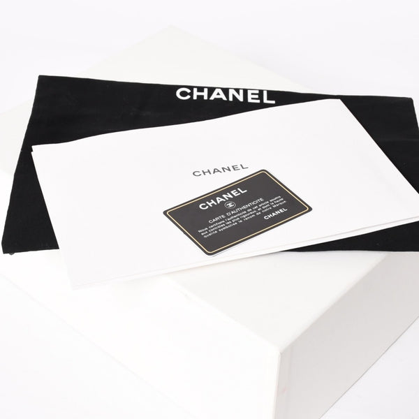 Very Good Condition CHANEL S Flap W Chain Shoulder Bag No. 21 Coco Mark Lambskin Black Silver Hardware Used 4a003966