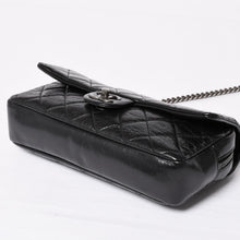 画像をギャラリービューアに読み込む, 極美品 CHANEL シャネル Sフラップ Wチェーンショルダーバッグ 19番台 ココマーク ヴィンテージカーフスキン ブラック 中古 4a003951