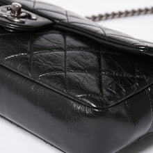 画像をギャラリービューアに読み込む, 極美品 CHANEL シャネル Sフラップ Wチェーンショルダーバッグ 19番台 ココマーク ヴィンテージカーフスキン ブラック 中古 4a003951