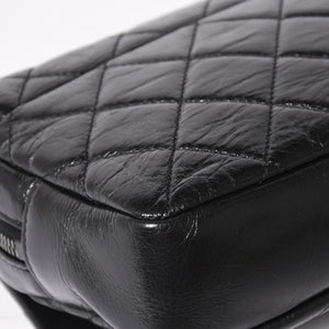 Very Good Condition CHANEL S Flap W Chain Shoulder Bag No. 19 Coco Mark Vintage Calfskin Black Used 4a003951