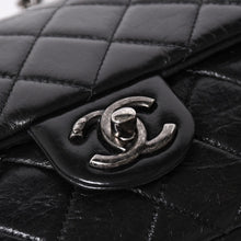 画像をギャラリービューアに読み込む, 極美品 CHANEL シャネル Sフラップ Wチェーンショルダーバッグ 19番台 ココマーク ヴィンテージカーフスキン ブラック 中古 4a003951