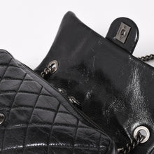 画像をギャラリービューアに読み込む, 極美品 CHANEL シャネル Sフラップ Wチェーンショルダーバッグ 19番台 ココマーク ヴィンテージカーフスキン ブラック 中古 4a003951