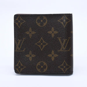 LOUIS VUITTON ルイヴィトン ポルト ビエ カルト クレディ モネ 二つ折り財布 M61665 モノグラム ブラウン 美品 中古 4a003969