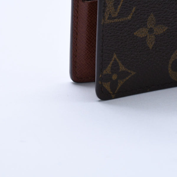 LOUIS VUITTON ルイヴィトン ポルト ビエ カルト クレディ モネ 二つ折り財布 M61665 モノグラム ブラウン 美品 中古 4a003969