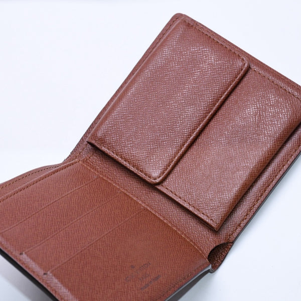 LOUIS VUITTON ルイヴィトン ポルト ビエ カルト クレディ モネ 二つ折り財布 M61665 モノグラム ブラウン 美品 中古 4a003969