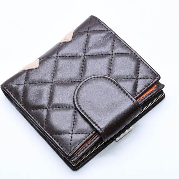 Like new CHANEL Cambon Line Clasp Compact Wallet Bifold Wallet A26720 9th Series Coco Mark Calfskin Used 4a003956