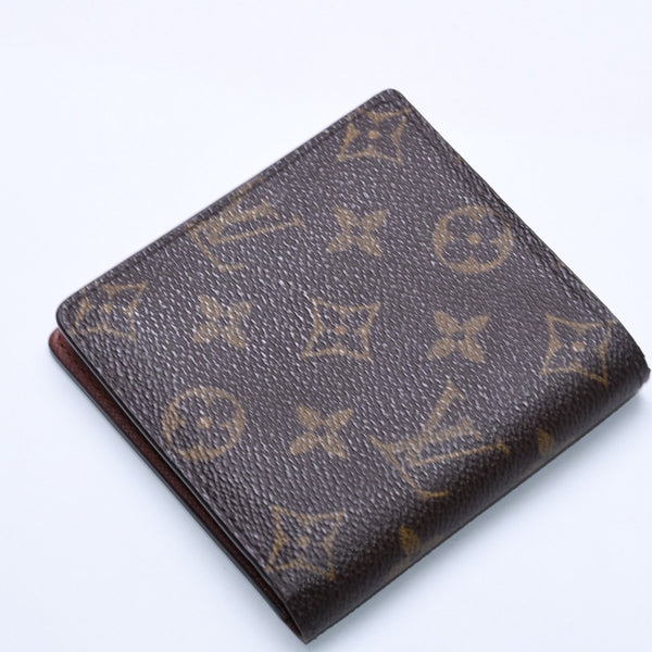 LOUIS VUITTON ルイヴィトン ポルト ビエ カルト クレディ モネ 二つ折り財布 M61665 モノグラム ブラウン 美品 中古 4a003969