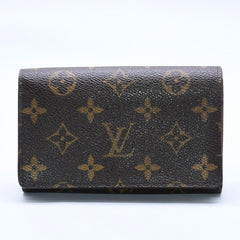 Like new LOUIS VUITTON Portomone Bier Tresor Bifold Wallet M61730 Monogram Canvas Brown Used 4a003970