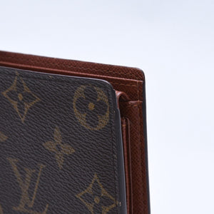 LOUIS VUITTON ルイヴィトン ポルト ビエ カルト クレディ モネ 二つ折り財布 M61665 モノグラム ブラウン 美品 中古 4a003969