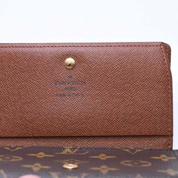 Like new LOUIS VUITTON Portomone Bier Tresor Bifold Wallet M61730 Monogram Canvas Brown Used 4a003970
