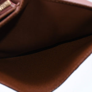 Like new LOUIS VUITTON Portomone Bier Tresor Bifold Wallet M61730 Monogram Canvas Brown Used 4a003970