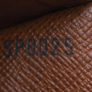 Like new LOUIS VUITTON Portomone Bier Tresor Bifold Wallet M61730 Monogram Canvas Brown Used 4a003970